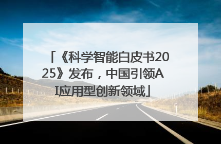 《科学智能白皮书2025》发布，中国引领AI应用型创新领域
