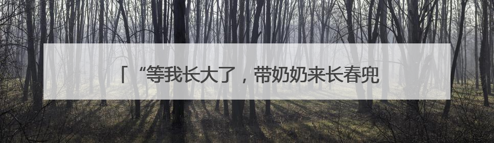“等我长大了，带奶奶来长春兜风”——24名留守儿童研学记
