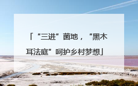 “三进”菌地，“黑木耳法庭”呵护乡村梦想