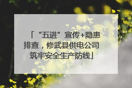 “五进”宣传+隐患排查，修武县供电公司筑牢安全生产防线