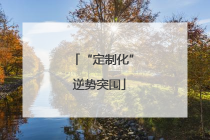 “定制化” 逆势突围