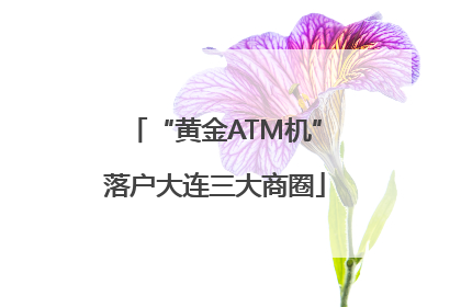 “黄金ATM机”落户大连三大商圈
