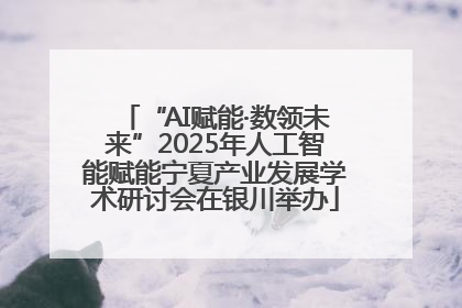 “AI赋能·数领未来”2025年人工智能赋能宁夏产业发展学术研讨会在银川举办