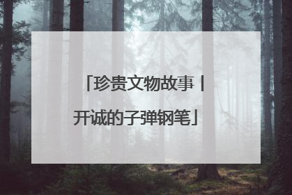 珍贵文物故事丨开诚的子弹钢笔