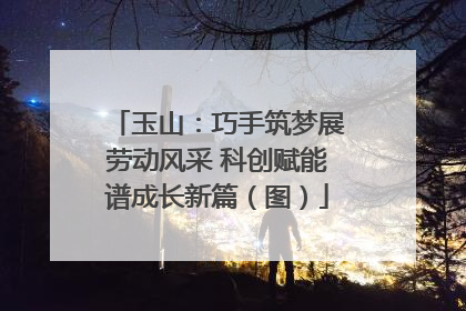 玉山：巧手筑梦展劳动风采 科创赋能谱成长新篇（图）