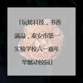 玩转科技，书香满溢，泰安市第一实验学校六一嘉年华燃动校园