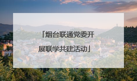烟台联通党委开展联学共建活动