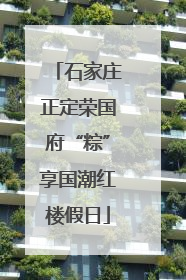 石家庄正定荣国府“粽”享国潮红楼假日