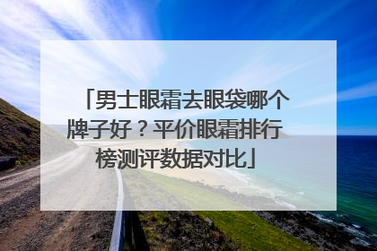 男士眼霜去眼袋哪个牌子好？平价眼霜排行榜测评数据对比