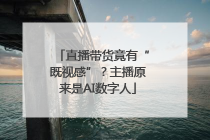 直播带货竟有“既视感”？主播原来是AI数字人