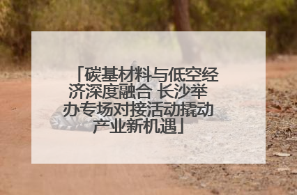 碳基材料与低空经济深度融合 长沙举办专场对接活动撬动产业新机遇