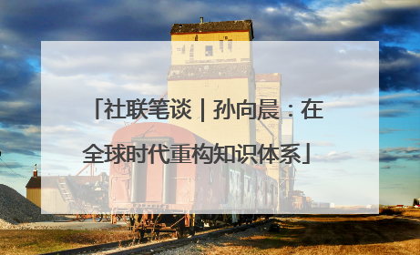 社联笔谈｜孙向晨：在全球时代重构知识体系