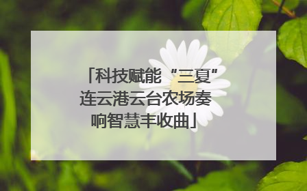 科技赋能“三夏” 连云港云台农场奏响智慧丰收曲