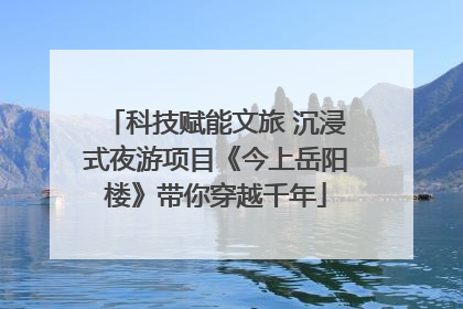 科技赋能文旅 沉浸式夜游项目《今上岳阳楼》带你穿越千年