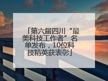 第六届四川“最美科技工作者”名单发布，10位科技精英获表彰