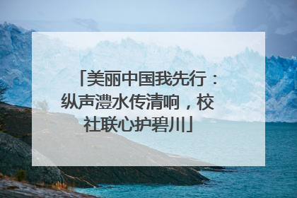 美丽中国我先行：纵声澧水传清响，校社联心护碧川