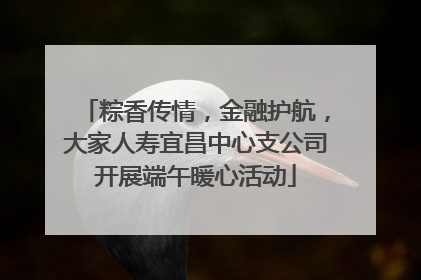 粽香传情，金融护航，大家人寿宜昌中心支公司开展端午暖心活动