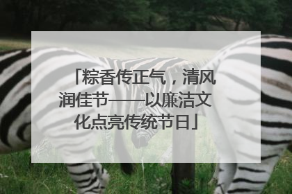 粽香传正气，清风润佳节——以廉洁文化点亮传统节日
