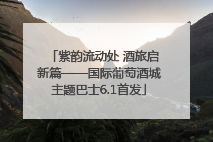 紫韵流动处 酒旅启新篇——国际葡萄酒城主题巴士6.1首发