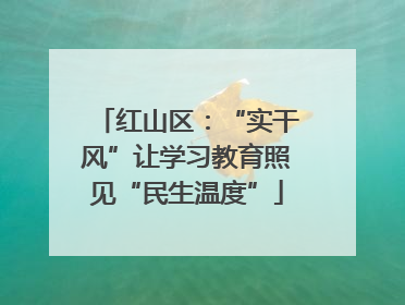 红山区：“实干风”让学习教育照见“民生温度”