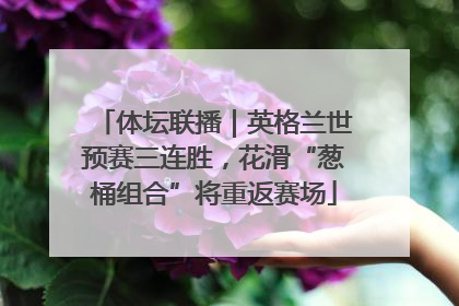 体坛联播｜英格兰世预赛三连胜，花滑“葱桶组合”将重返赛场