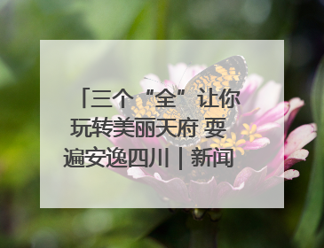 三个“全”让你玩转美丽天府 耍遍安逸四川｜新闻发布最前线