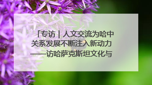 专访｜人文交流为哈中关系发展不断注入新动力——访哈萨克斯坦文化与信息部部长巴拉耶娃