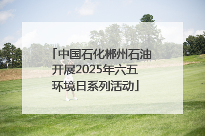 中国石化郴州石油开展2025年六五环境日系列活动