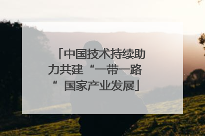 中国技术持续助力共建“一带一路”国家产业发展