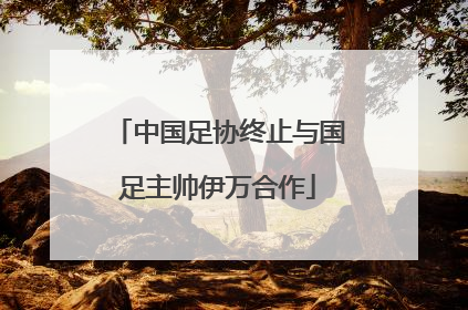 中国足协终止与国足主帅伊万合作