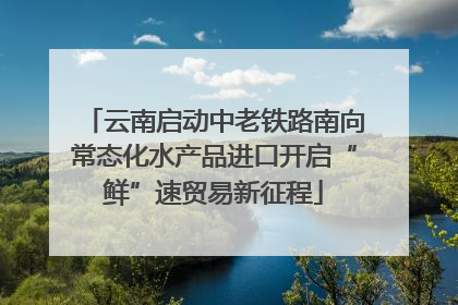 云南启动中老铁路南向常态化水产品进口开启“鲜”速贸易新征程