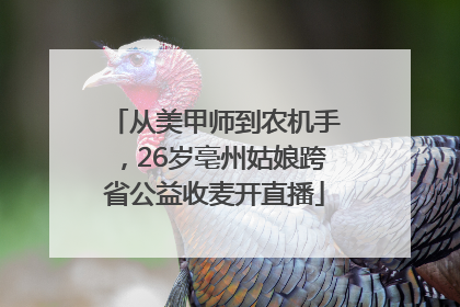 从美甲师到农机手，26岁亳州姑娘跨省公益收麦开直播