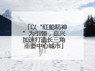以“红船精神”为引领，嘉兴加速打造长三角重要中心城市