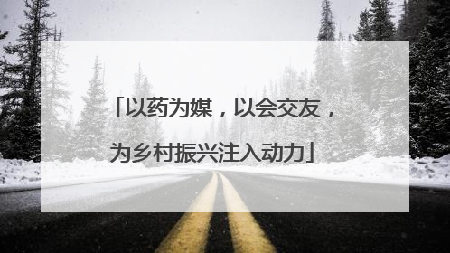 以药为媒，以会交友，为乡村振兴注入动力
