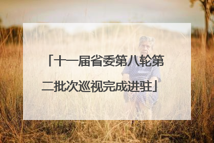 十一届省委第八轮第二批次巡视完成进驻