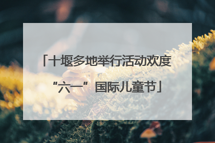 十堰多地举行活动欢度“六一”国际儿童节