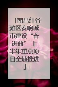 南昌红谷滩区奏响城市建设“奋进曲” 上半年重点项目全速推进
