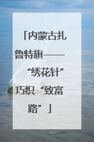 内蒙古扎鲁特旗——“绣花针”巧织“致富路”