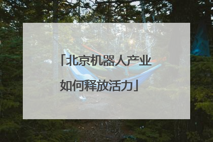 北京机器人产业如何释放活力