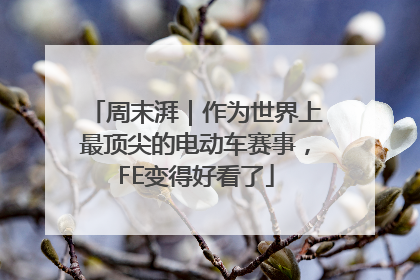 周末湃｜作为世界上最顶尖的电动车赛事，FE变得好看了