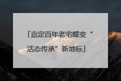 嘉定百年老宅蝶变“活态传承”新地标
