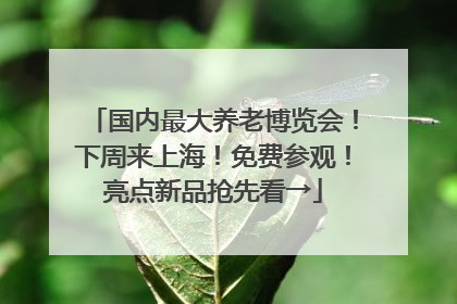 国内最大养老博览会！下周来上海！免费参观！亮点新品抢先看→