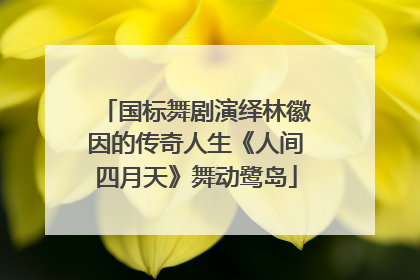 国标舞剧演绎林徽因的传奇人生《人间四月天》舞动鹭岛