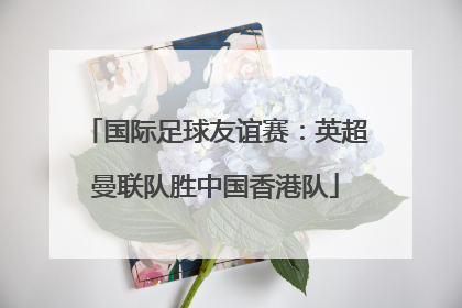 国际足球友谊赛：英超曼联队胜中国香港队