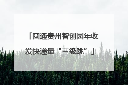 圆通贵州智创园年收发快递量“三级跳”