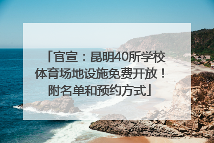 官宣：昆明40所学校体育场地设施免费开放！附名单和预约方式