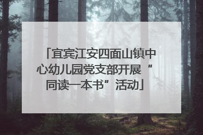 宜宾江安四面山镇中心幼儿园党支部开展“同读一本书”活动