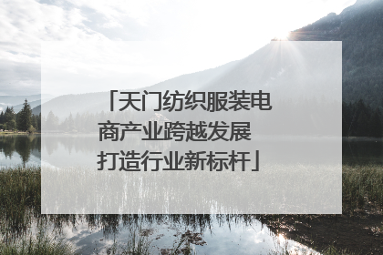 天门纺织服装电商产业跨越发展 打造行业新标杆