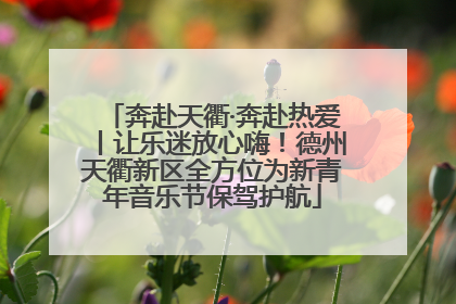 奔赴天衢·奔赴热爱丨让乐迷放心嗨！德州天衢新区全方位为新青年音乐节保驾护航