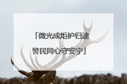 微光成炬护归途 警民同心守安宁